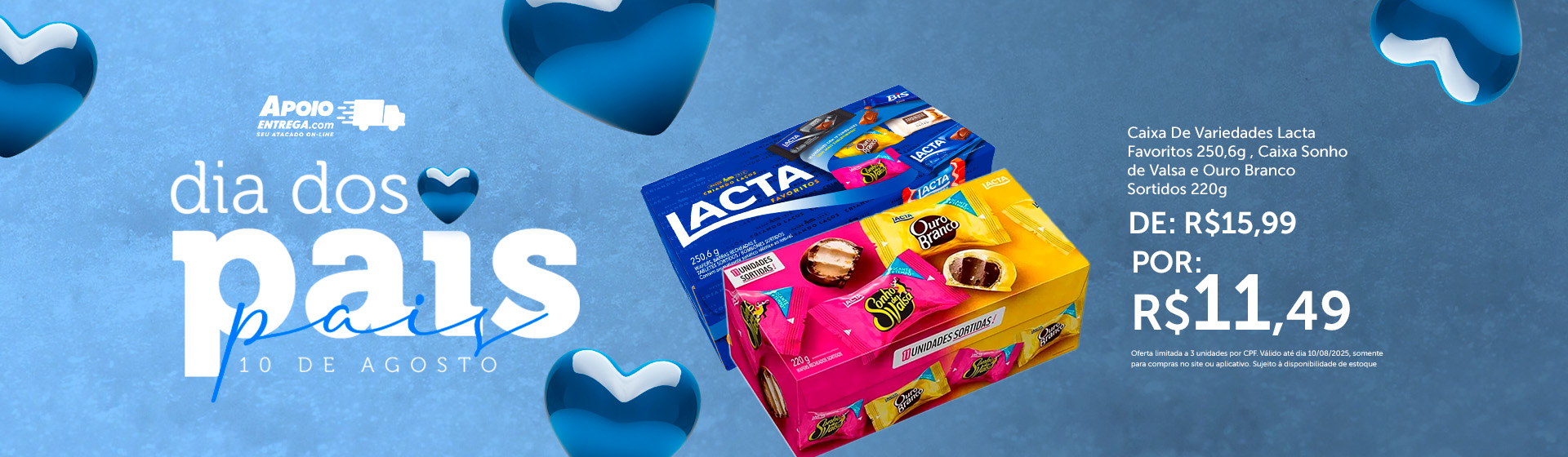 Caixa De Variedades Lacta Favoritos 250,6g ate 10/08